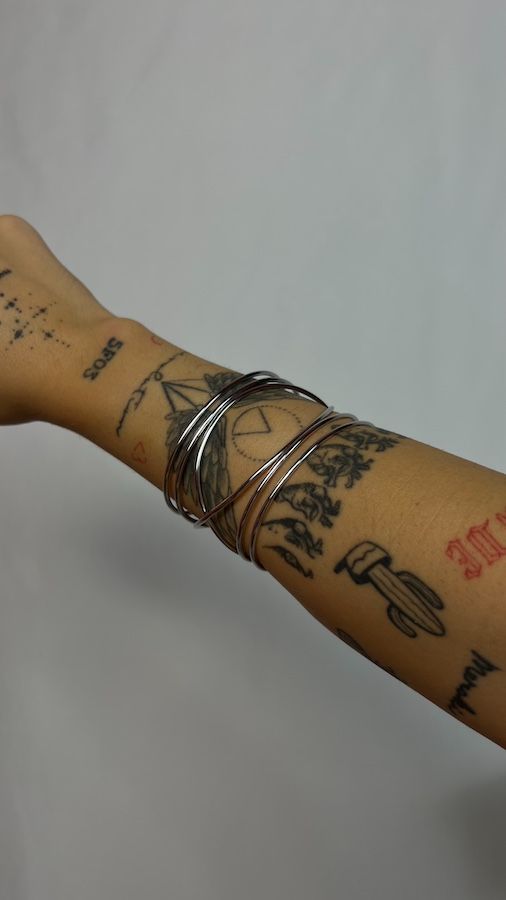 BRAZALETE ACERO PLATA - Imagen 3