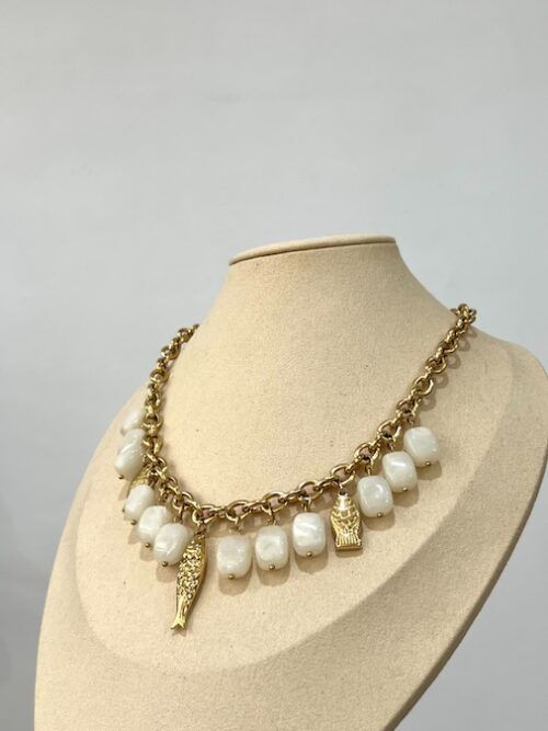 COLLAR ACERO PESCAITO & NÁCAR