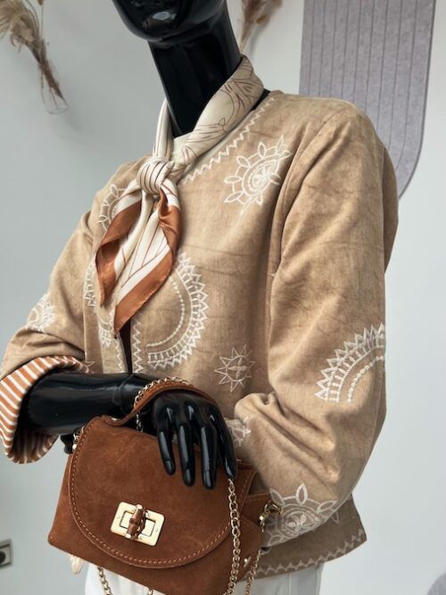 CHAQUETA SPECIAL CAMEL BORDADOS