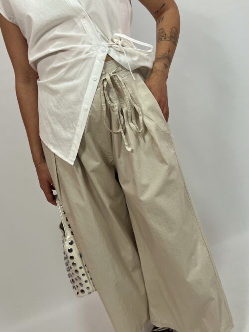 PANTALON CULOTTE CREMA