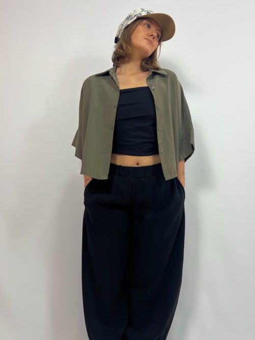 PANTALON BAGGY FLUIDO NEGRO