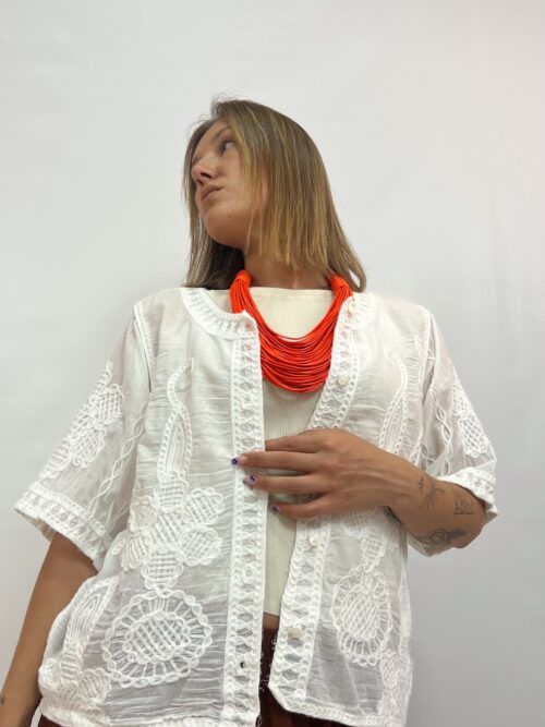 CAMISA BORDADOS BLANCA