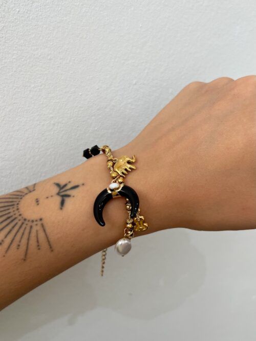 PULSERA CUERDA CHARMS ACERO