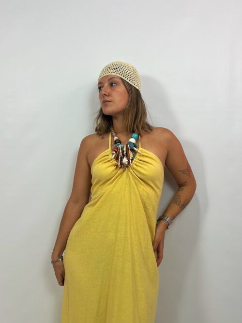 VESTIDO LINO AMARILLO