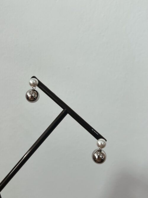 PENDIENTES DOBLE BOWL ACERO