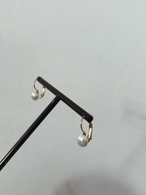 PENDIENTES GOTA PEARL ACERO