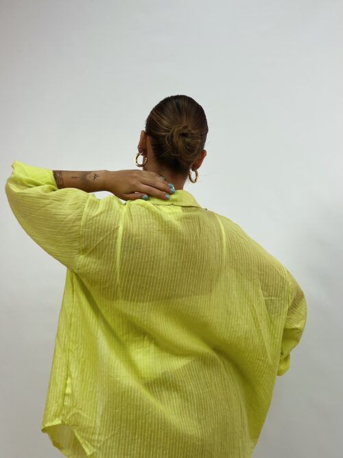 CAMISA OVER FLÚOR LINEAL