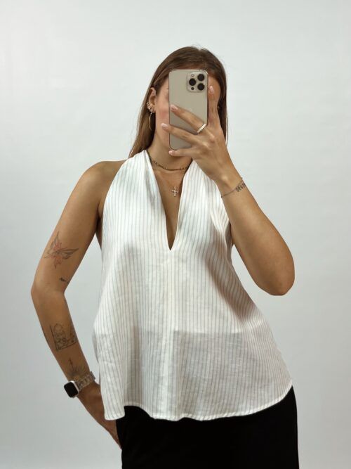 BLUSA ESPALDA LINEAL BL LUM