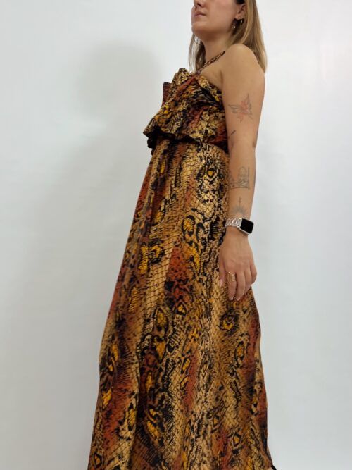 VESTIDO ORANGE SNAKE