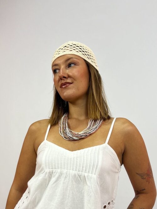 COLLAR CUENDAS MULTI SILVER
