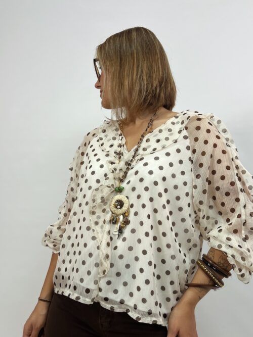 CAMISA LUNARES PICO VOLANTES
