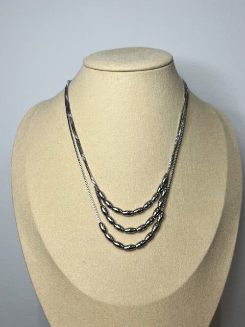 CADENA TRIPLE SILVER ACERO