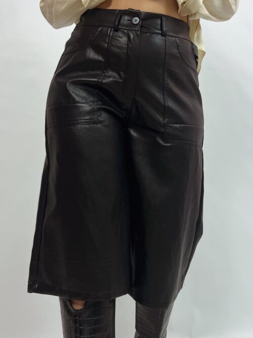 BERMUDA POLIPIEL BLACK