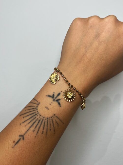 PULSERA MULTI CHARMS ACERO
