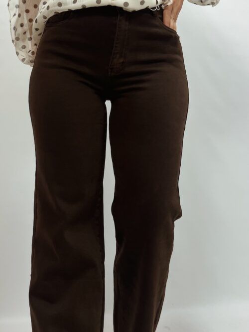 JEANS RECTO CHOCOLATE