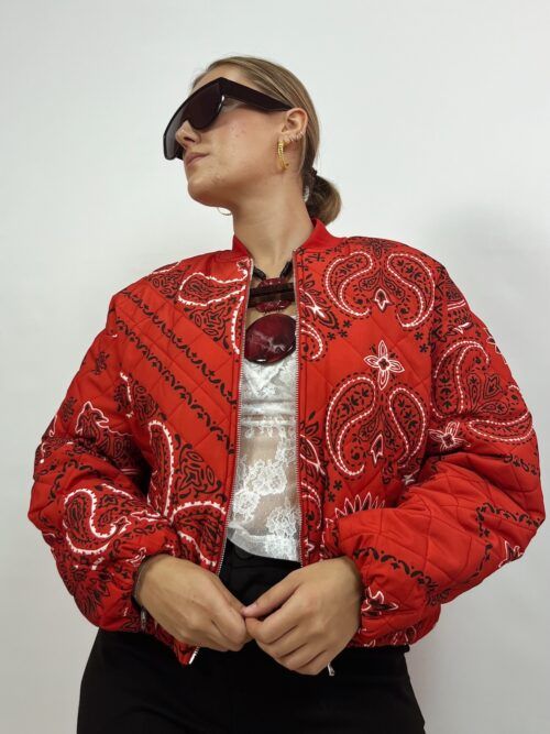 BOMBER RED PAISLEY LUM