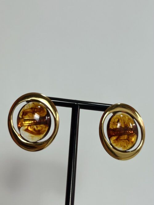 PENDIENTES CARAMEL ACERO