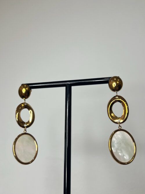 PENDIENTES TRIPLE CIRCULO ACERO